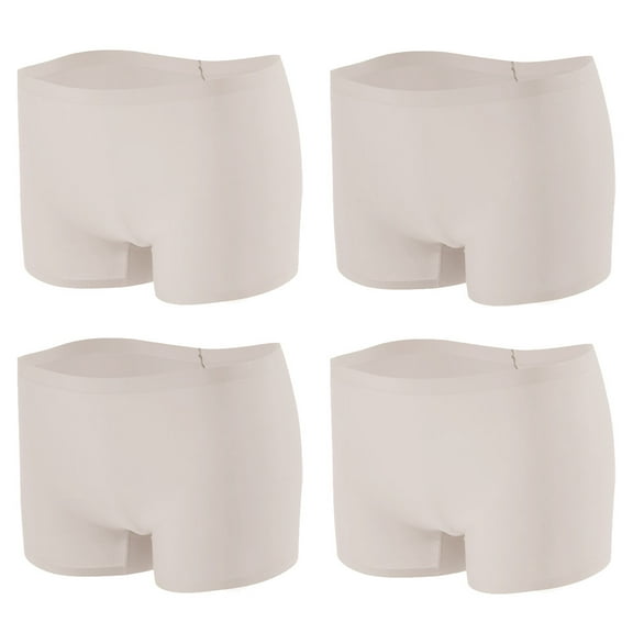 Women's Boyshorts Panties Cotton Boxer Briefs for Ladies Underwear Shorts with Cotton Crotch 4 Pack-style:Style 3;