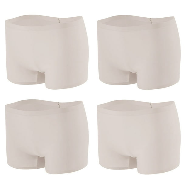 Calzoncillos tipo boxer de algodon para mujer ropa interior pantalones cortos con entrepierna de algodon paquete de 4 Walmart en linea