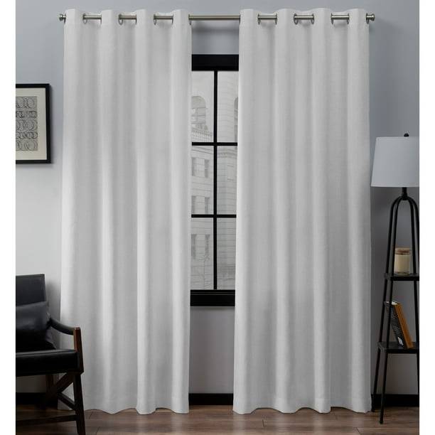 Exclusive Home Curtains 2 Pack Loha Linen Grommet Top Curtain Panels