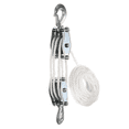 thumbnail image 1 of LEEYNEER Block And Tackle Pulley System Rope Pulley Hoist Heavy Duty 15m, 1 of 7