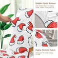 thumbnail image 5 of Yayeee 4 Pack Dining Chair Covers Stretch Parson Chairs Slipcovers Seat Protector, Santa Hats Pattern, 5 of 6