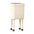 thumbnail image 3 of Cubo de basura con ruedas, portátil, práctico, fácil de mover, para hogar, para sala de estar, tocador, oficina, dormitorio, 3 of 9