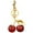 U, variant on Mauxuk 26 Letters Cherries Keychains Bags Pendants Stylish Durable Car Accessories Unique Gift Choice