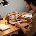 thumbnail image 4 of Pencil Case Double Layer Extra Large Capacity Multifunctional Storage Bag Simples Stationery Box, 4 of 6