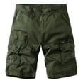 thumbnail image 1 of IROINNID Men's Casual Outdoors Cargo Flat-Front Workout Shorts With Pocket, 1 of 5