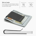 thumbnail image 6 of Serman Brands Carbon Fiber Money Clip | Sleek and Stylish | Front Pocket Slim Clip | Convenient Quick Access for Men | Black Matte, 6 of 6