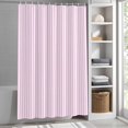 thumbnail image 5 of Pink Stripes Minimalist Art Shower Curtain for Bathroom, Romantic Style Waterproof Shower Curtains Washable Quick Dry with Hooks Bathtub Curtains 36x72IN, 5 of 9