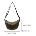 thumbnail image 2 of Bolso Hobo Acolchado Bolso Bandolera Algodón Bolso Bandolera Crescent para Mujer (negro), 2 of 9