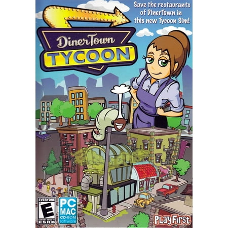 Diner Town Tycoon PC CD - Serve the restaurants of DinerTown in this tycoon