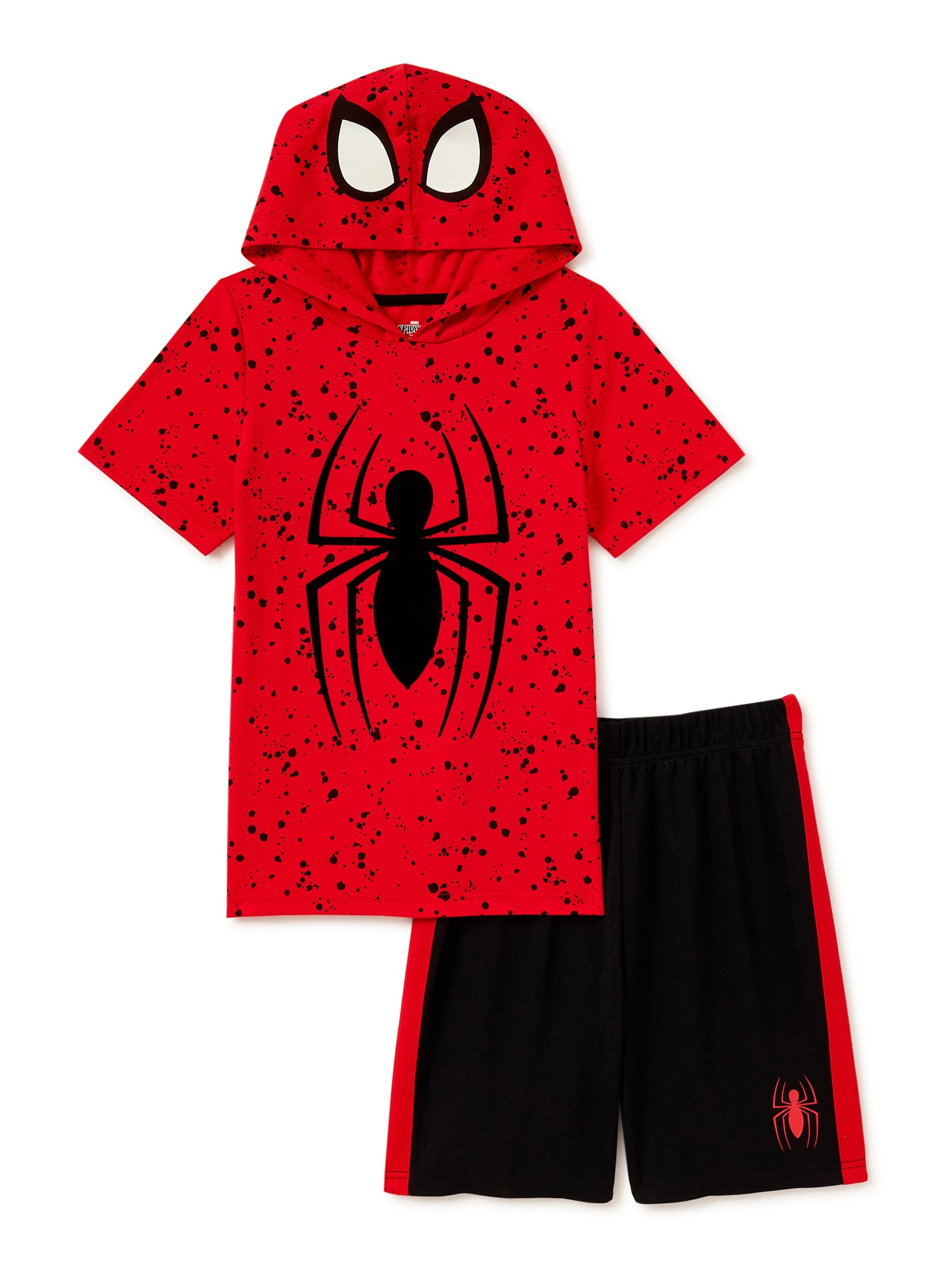 Spider-Man Boys' 2-Piece Climber Shorts Set Outfit 