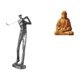 thumbnail image 1 of Figura De Resina Del Sagrado Corazón De Golfista Moderno, Escultura De Jesús, Decoración Para Amantes Del Golf, Estante, Club, Casa De Campo, Dormitorio, Oficina, Escritorio, Coleccionable, 1 of 8