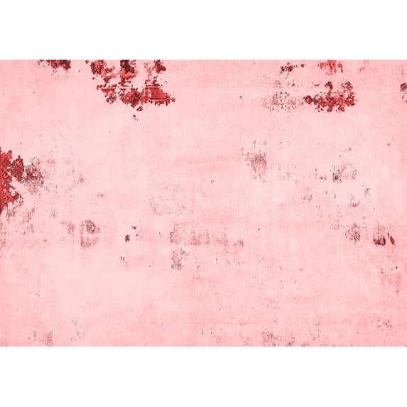 Ahgly Company Indoor Rectangle Abstract Red Modern Area Rugs, 8' x 12'