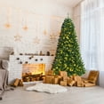 thumbnail image 3 of Gymax 7 FT Pre-lit Artificial Christmas Tree Hinged Xmas Tree w/ 9 Lighting Modes, 3 of 10