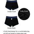 thumbnail image 6 of Charmo Swim Board Shorts for Womens Tummy Control Swim Shorts Solid Boardshorts, 6 of 7