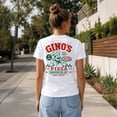 thumbnail image 3 of Smartprints Gino's Pizza Brooklyn Women's T-Shirt White, Cotton, 2XL, 3 of 4