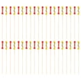 thumbnail image 1 of Miangastore 200Pcs Party Appetizers Toothpicks Decorative Sandwich Picks Fruit Bamboo Picks, 1 of 8