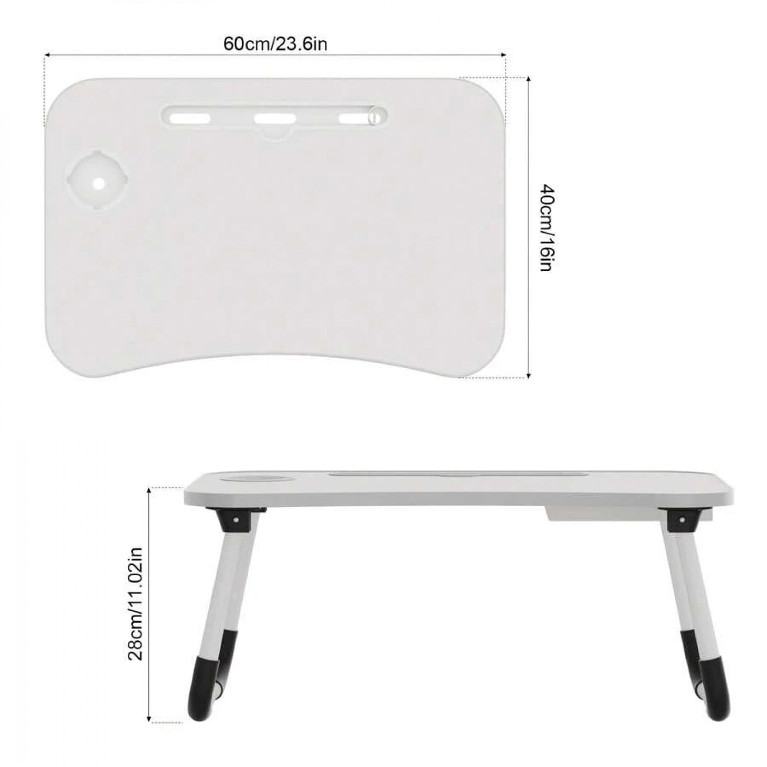 NTGFU Laptop Bed Desk Table Tray Stand with Cup Holder Drawer for Bed Sofa Couch Study Reading Writing On Low Sitting Floor Large Portable Foldable Lap Trays Eating and Laptops