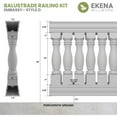 thumbnail image 2 of Ekena Millwork 40"H x 14'L Fiberthane Embassy Unassembled Balustrade Railing Kit, Style D (7" On-Center Spacing to Pass 4" Sphere Code), 2 of 6