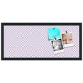 thumbnail image 2 of PinPix 28x12 Custom Cork Bulletin Board Light Purple Dots Poster Board Has a Fabric Style Canvas Finish, Framed in Light Purple Dots, by ArtToFrames (PinPix-503), 2 of 6