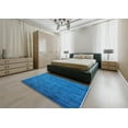 thumbnail image 4 of Ahgly Company Indoor Rectangle Mid-Century Modern Deep SkyBlue Oriental Area Rugs, 5' x 8', 4 of 6