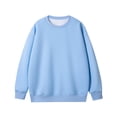 thumbnail image 2 of Sweatshirts for Men Pullover Sweater Long Sleeve Crewneck Basic Tops Soft Comfortable Solid Active Tshirts (L, Light Blue), 2 of 3