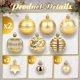 thumbnail image 3 of 42 Piezas Adornos de Bolas de Árbol de Navidad Bolas de Navidad Colgantes Adornos de Árbol de Navidad de Plástico Intermitentes Bolas Colgantes de Árbol de Navidad de 2.36'' y 1.18'' para Decoraciones, 3 of 5