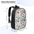thumbnail image 2 of Salouo Dinosaur Print Travel Laptop Backpack,17Inch Casual Bag with Side Pockets for Men & Women Stylish Daypack for Weekender/Business/Hiking-One Size, 2 of 6