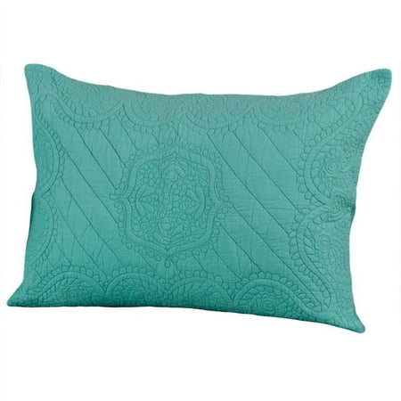 Rizzy Home Moroccan Aqua Fling Sham blue King
