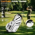 thumbnail image 2 of Sturdum 8-Way Lightweight Golf Stand Bag, 5.5 lb Golf Bag with Selfie Phone Pocket & MOLLE System, Full-Length Dividers & Stable Base, 2 of 8