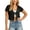 A1 Black, variant on Women Shrug Soft Chiffon Open Front Sheer 3/4 Sleeve Bolero,Short Shrugs Kimono Cardigans,Large Capelets Shawl Wraps,Elegant Cropped Cover-Up Cardigan for Formal and Evening Dress Wear Blue M