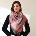 thumbnail image 2 of Bufanda de cachemira para mujer, pashmina de invierno, bufanda a cuadros con estampado para mujer, 2 of 2