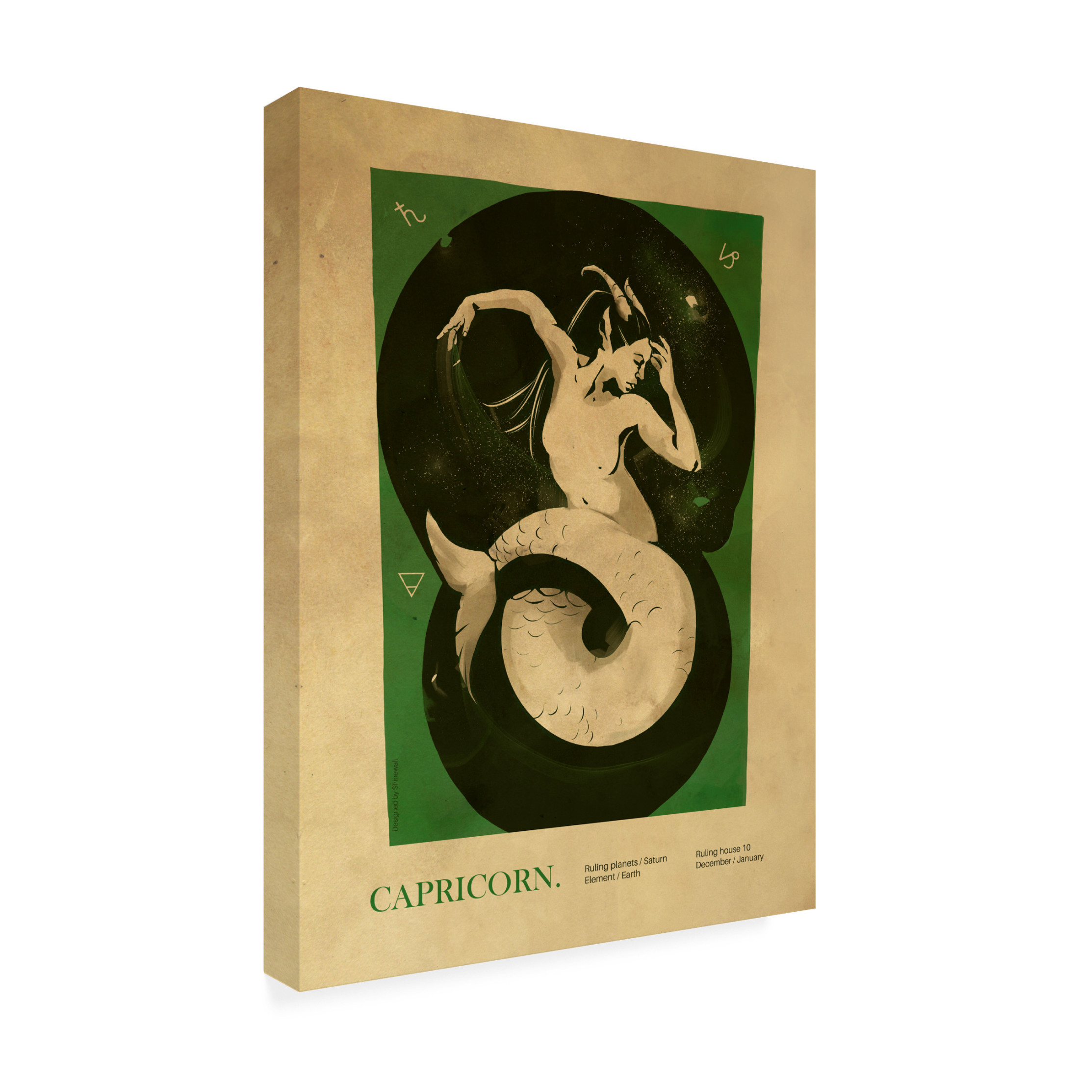 Trademark Fine Art Dionisis Gemos Capricorn print Canvas Wall Art