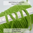 thumbnail image 2 of Yarn SOVIKER Chunky Chenille #6 Super Bulky, 300 g, verde, 2 of 7