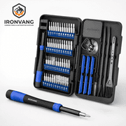 64-in-1 Precision Screwdriver Set, Magnetic Electronics Repair Tool Kit with 48 Bits, Mini Screwdriver Kit for Laptop, Phone, Tablet, Game Console, Watch, Eyeglasses, Drone and Small Device Repair