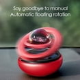 thumbnail image 4 of Car Solar Power Air Freshener, Aromatherapy Fragrance Diffuser Suspension Double Ring Air Diffuser, Black, 4 of 5