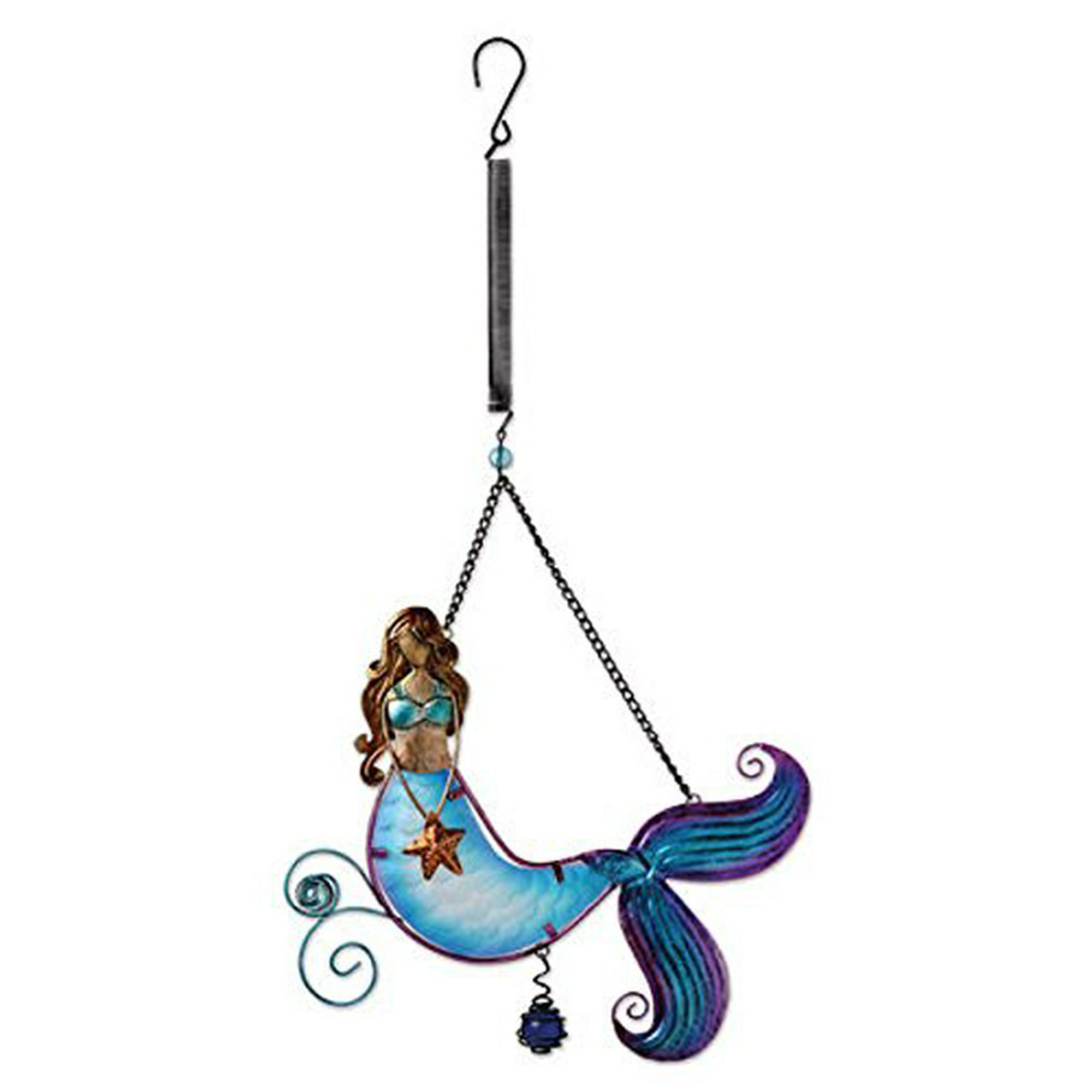 Sunset Vista Designs Metal and Glass Mermaid Bouncy Hanging Sunset Vista Designs Metal and Glass Mermaid Bouncy Hanging