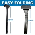 thumbnail image 2 of Folding Back Hair Shaver Long Handle for Men, 3.55" Width, Men's Body Hair Removal., 2 of 5
