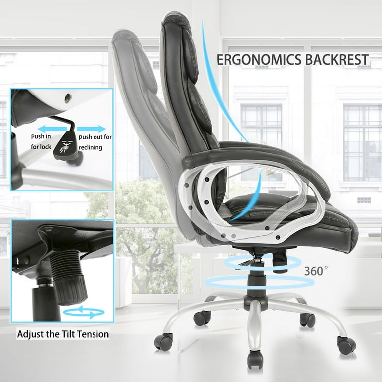 TOPCHANCES High Back Office Chair, Ergonomic Desk Chair with