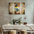 thumbnail image 2 of Christian Butterflies Canvas Wall Art Inspirational Pictures Wall Decor Happy Moments Praise God Painting for Bedroom Bathroom Living Room Butterflies Prints Artwork Framed 12"x16"（Gold, 2 of 6