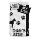 thumbnail image 1 of Juego de cama Boxer Dog'S Side My Side-Blanco/Negro, 1 of 3