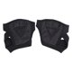 thumbnail image 1 of GOOHOCHY Guantes de gimnasio para hombre y mujer, de silicona antideslizante, sin dedos, acolchados con correa para la muñeca y protección para la palma (negros, talla M), 1 of 7