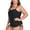 Black, variant on OCEAN BLUES Women's Plus Size Tankinis Square Neck Swimwear Top Only Loose Fit Blouson Tankini Top Bathing Suit, Black, Size Large