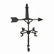 Montague Metal Products WV-293-SB 200 Series 32 In. Black Cape Cod Lighthouse Weathervane