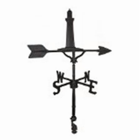 Montague Metal Products WV-293-SB 200 Series 32 In. Black Cape Cod Lighthouse Weathervane