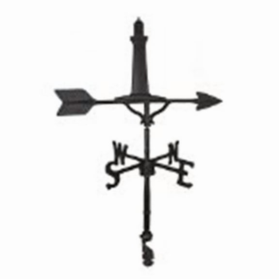 Montague Metal Products WV-293-SB 200 Series 32 In. Black Cape Cod Lighthouse Weathervane