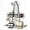 Black, variant on Adjustable Hanging Shower Caddy in Silver, Rustproof Aluminum Organizer with Hooks and Soap Holders, Over-Shower-Head Design, 22.4 to 26.4 Inch Height