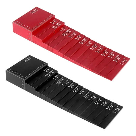 

15Pcs Set Up Block Height Gauges-Table Saw Height Gauge Blocks Aluminum Setup Blocks For Woodworking Carpenter Woodworker All 3 Inches Long