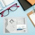 thumbnail image 2 of Miangastore 20pcs Transparent File Organizer Portable A5 Document Organizer with Snap Button, 2 of 9