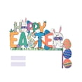 thumbnail image 2 of Harpily Home Decor Happy Easter Wooden Door Corner Door Frame Decor Wall Sticker Holiday Decor Easter Door Frame Decor Easter Door Frame Decor Door Corner Decor, 2 of 4