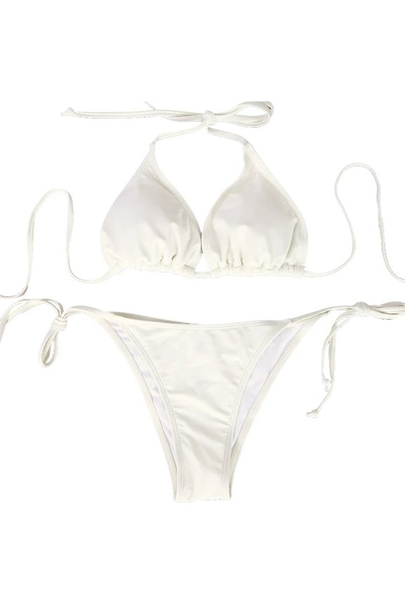 Women's Split Swimsuit Two Piece Set 2026 Summer Classic Style Beach Style Sexy Strap Bareneck Bareback Bikini Swimsuit